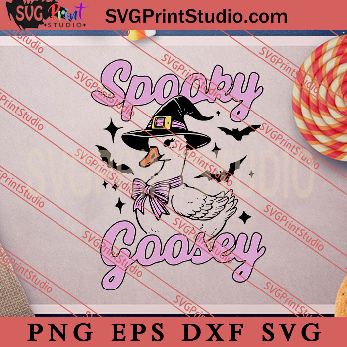 Spooky Goosey SVG, Happy Halloween's Day SVG, Animals SVG EPS DXF PNG