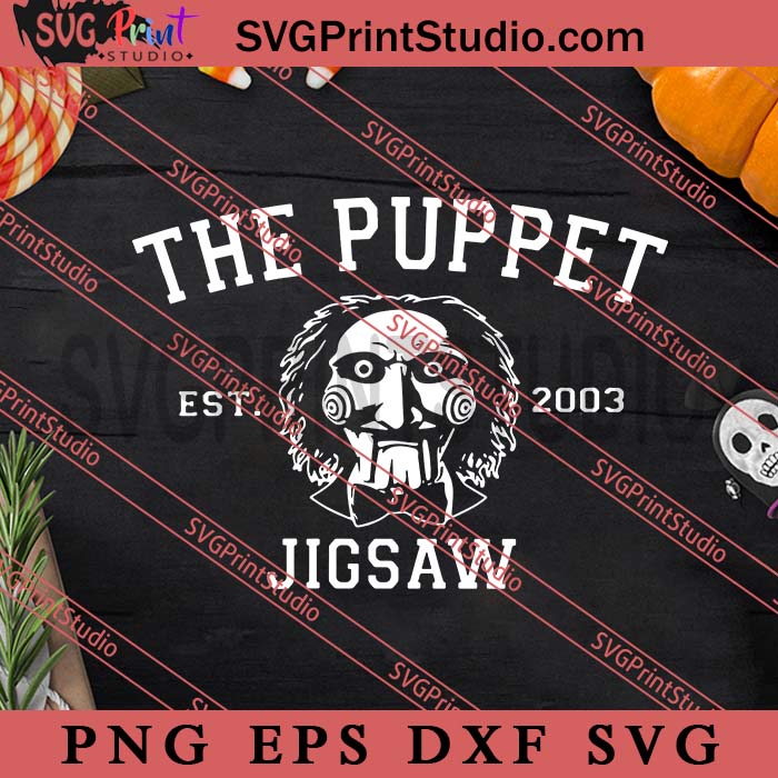 Billy the Puppet Jigsaw SVG, Happy Halloween's Day SVG, Scary SVG EPS DXF PNG