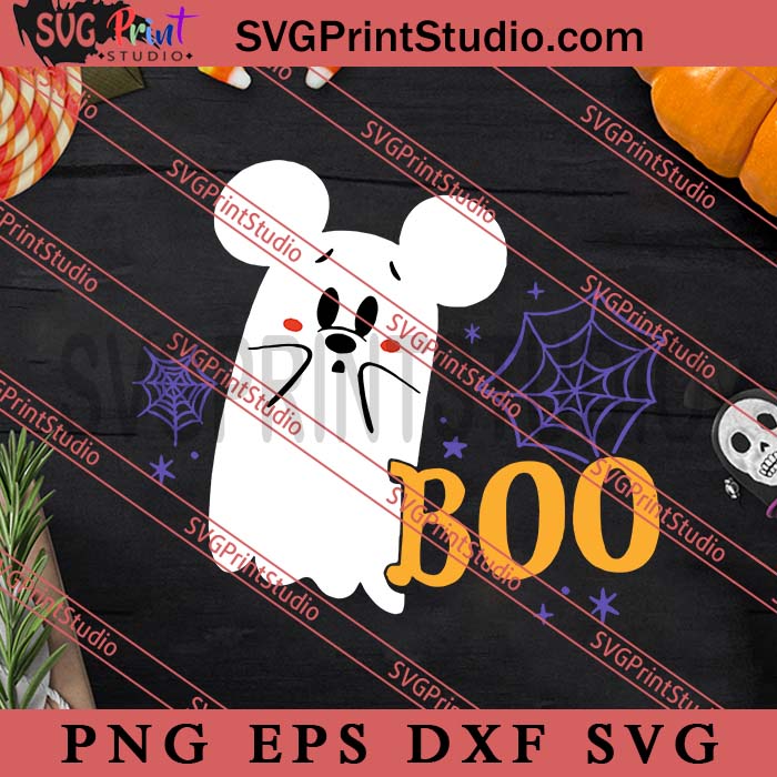 Boo Mickey SVG, Happy Halloween's Day SVG, Scary SVG EPS DXF PNG