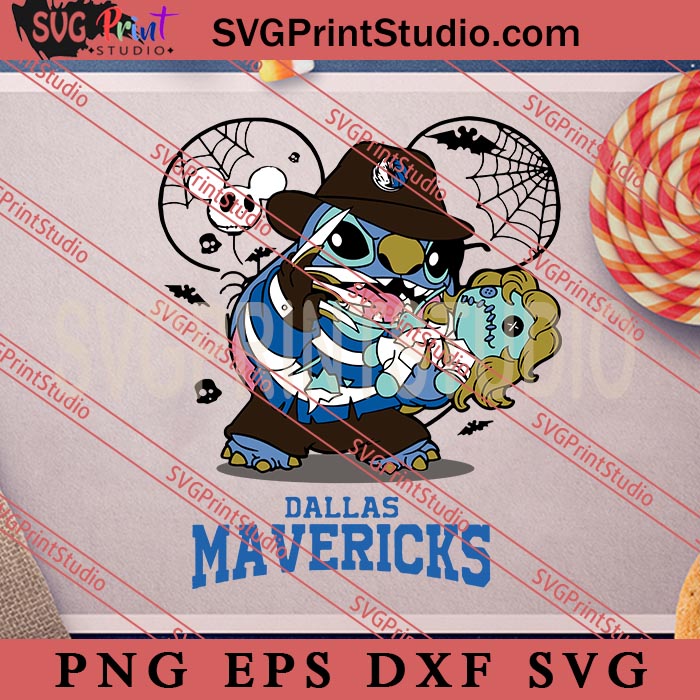 Dallas Mavericks Freddy Krueger SVG, Happy Halloween's Day SVG, Stitch SVG EPS DXF PNG