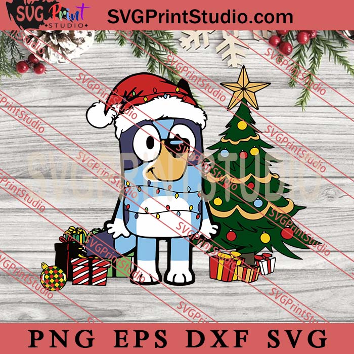 Bluey Christmas SVG, Merry Christmas SVG, Xmas SVG