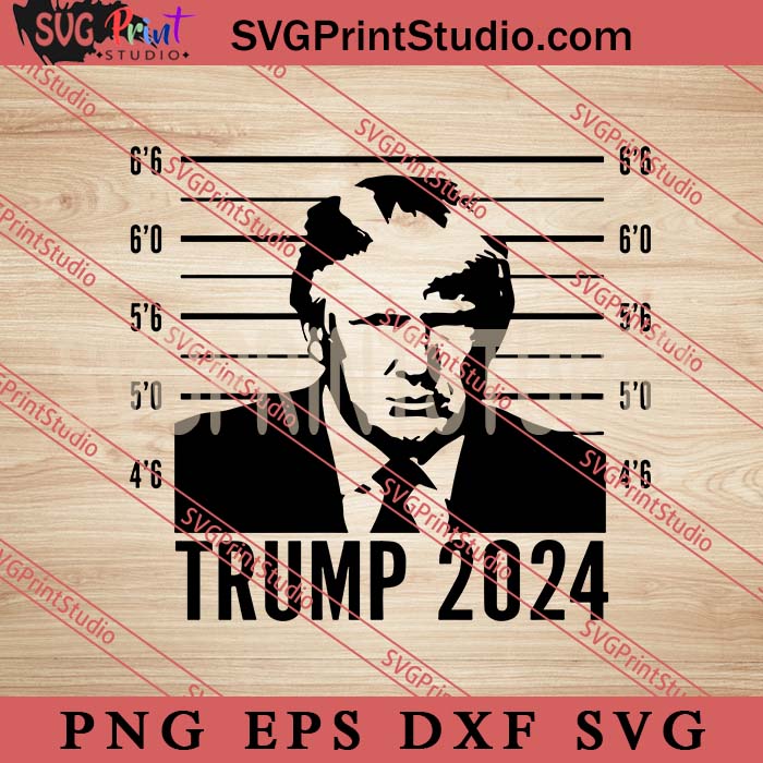 Mugshot Donald Trump SVG, Donald Trump SVG, President SVG