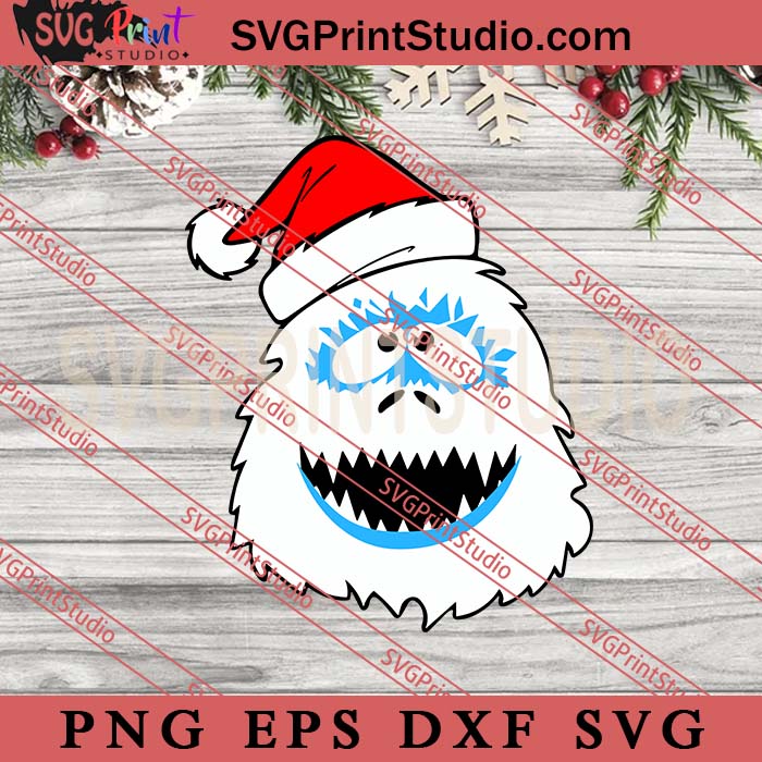 Abominable Snowman Christmas SVG, Bigfoot Yeti Christmas SVG, Merry Christmas SVG, Xmas SVG