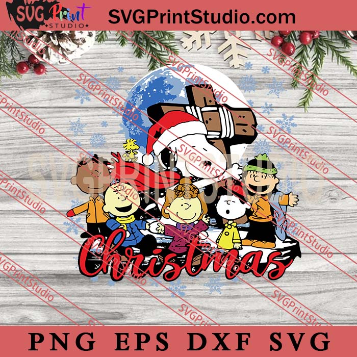 Christmas Snoopy With Friends SVG, Peanuts Characters Christmas SVG, Snoopy Christmas SVG