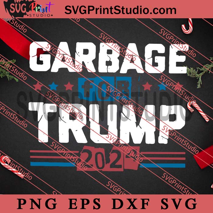 Garbage For Trump 2024 SVG, Donald Trump SVG, Presidents SVG, Merry Christmas SVG, Xmas SVG