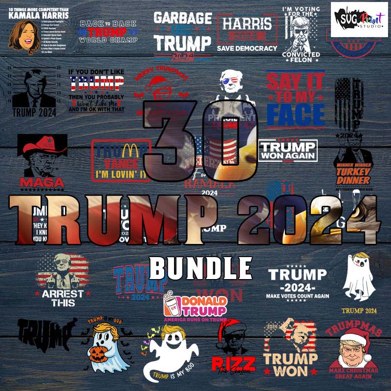 30 Trump 2024 SVG, Trump Christmas SVG Donald Trump SVG, American SVG